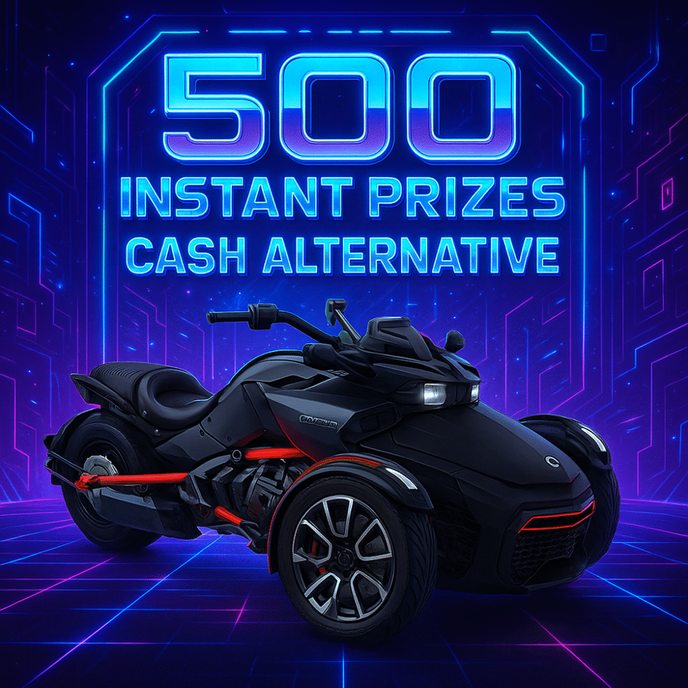 Win Can-Am Spyder F3-S + 500 Instant Prizes