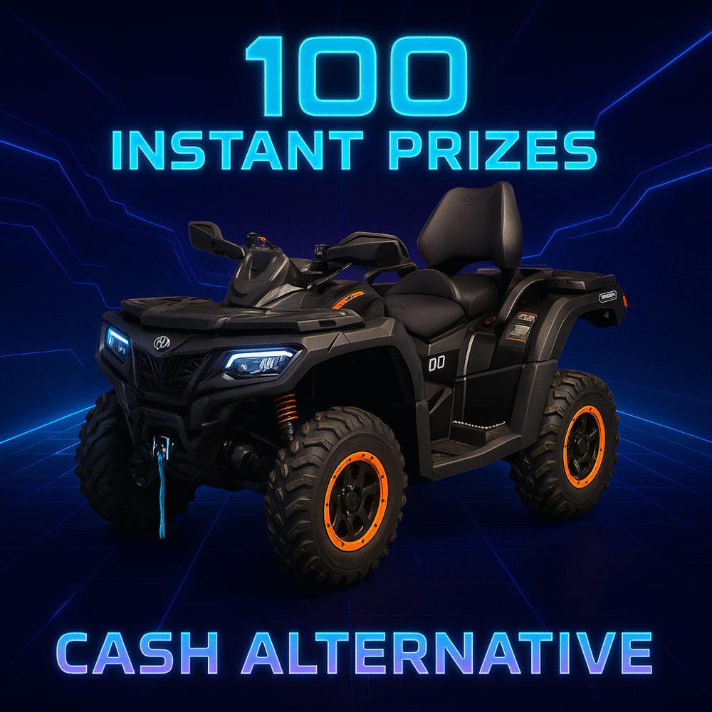 WIN CFMOTO CFORCE 1000 + 100 Instant Prizes