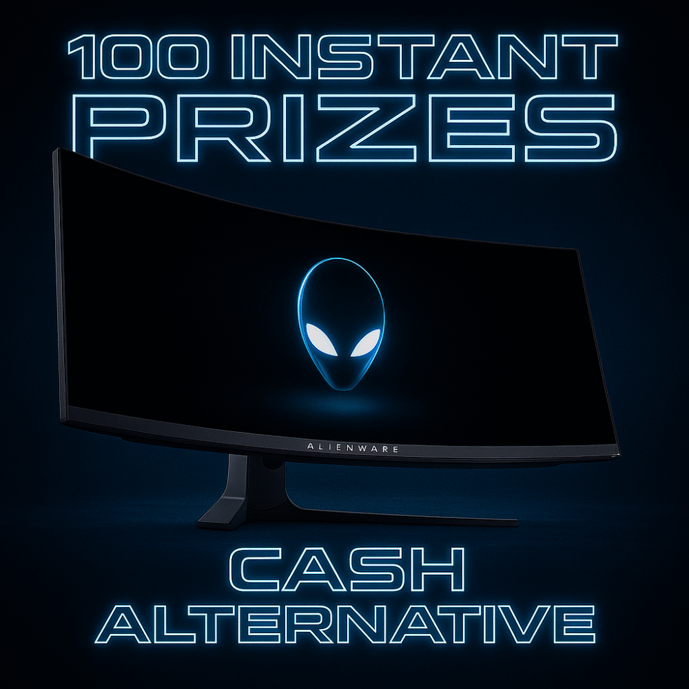 Win Monitor 34" Dell Allienware + 100 Instant Prizes